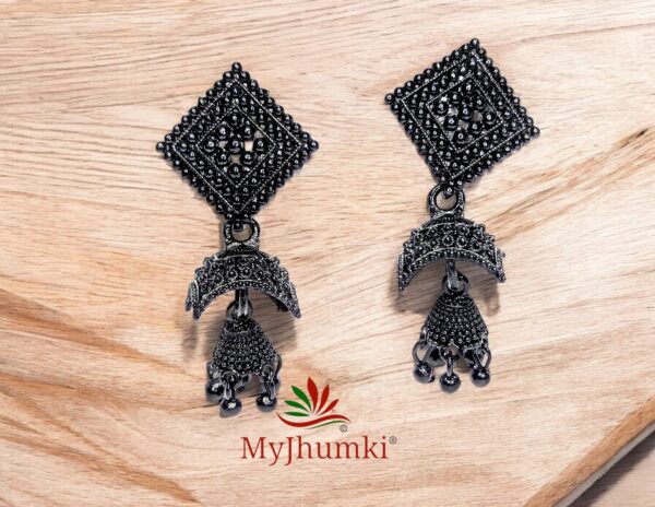 Oxidised Jhumka Earring For Women